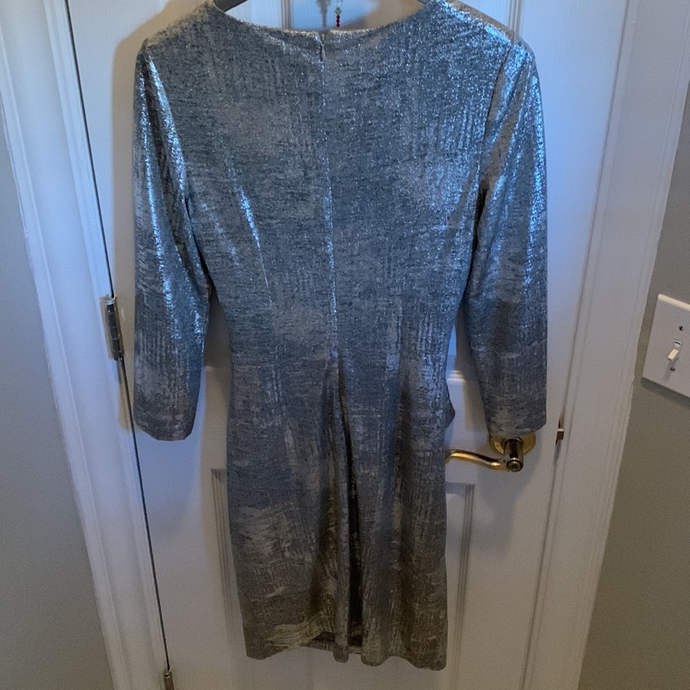 Simply Vera Vera Wang Silver Dress size M - Picture 4 of 9